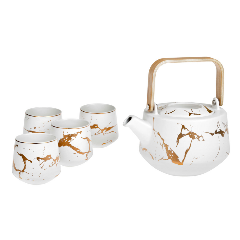 Tea pot set for 4